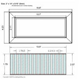 Chameleon Tile Vent Registers 2 and quarter x 14