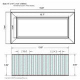 Chameleon Tile Vent Registers 6 x 14