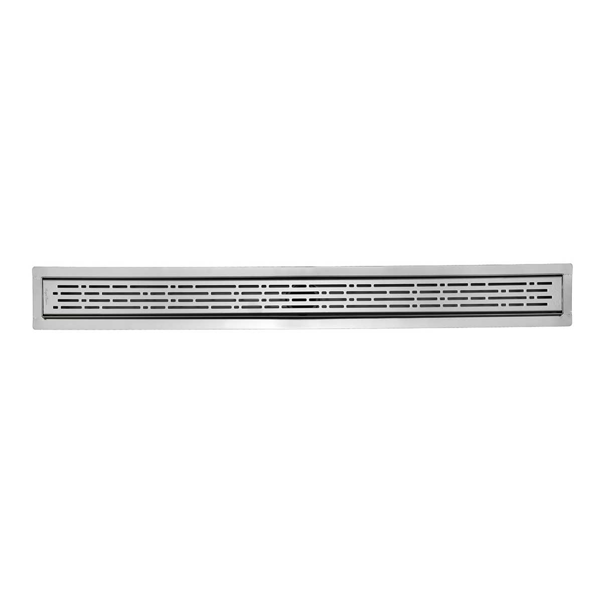 SereneDrains Linear Shower Drain Broken Lane Brushed 59