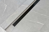 SereneDrains Linear Shower Drain Broken Lane - Matte Black 59