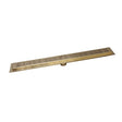 SereneDrain broken lane in Satin gold finish
