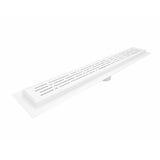 SereneDrains Linear Shower Drain Broken Lane - Matte White