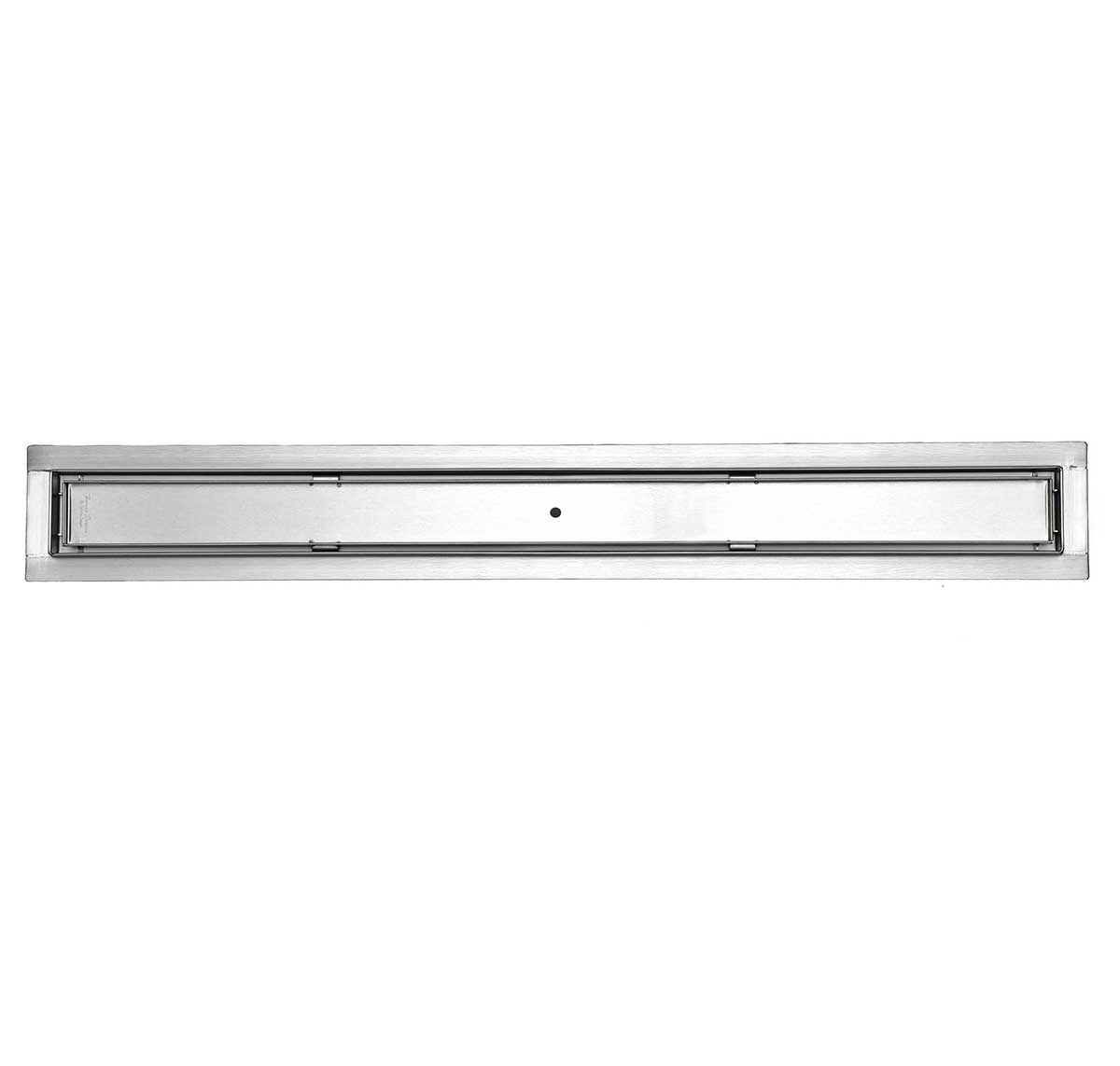 SereneDrains Linear Shower Drain Tile Insert Brushed Nickel 24