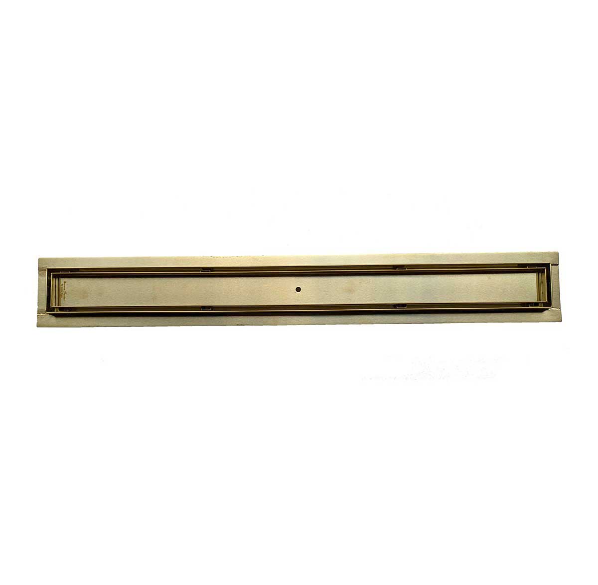 SereneDrains Linear Shower Drain Tile Insert Satin Gold 24