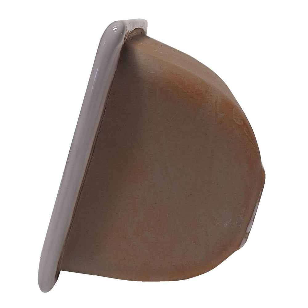 SereneDrains Porcelain Recessed Soap Dish White Glossy 6x4 Holder Shower Wall Mount Tray