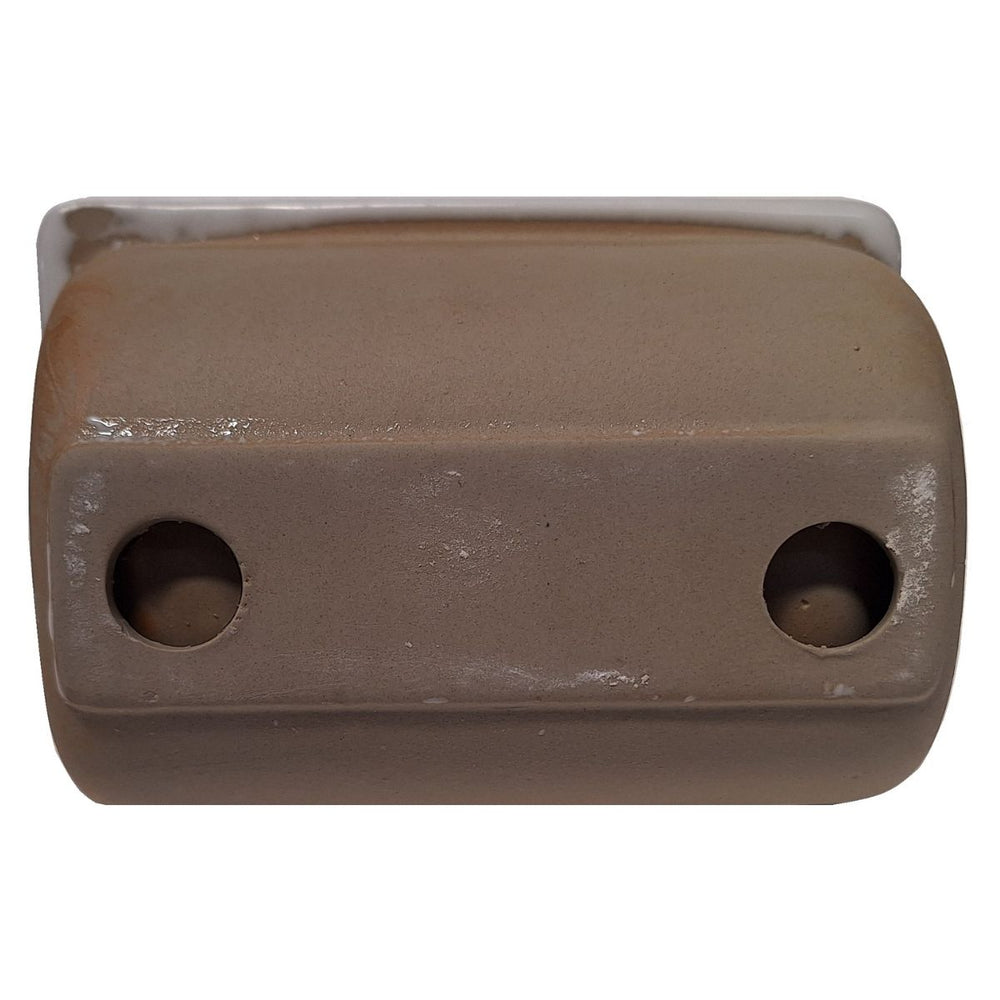 SereneDrains Porcelain Recessed Soap Dish White Glossy 6x4 Holder Shower Wall Mount Tray