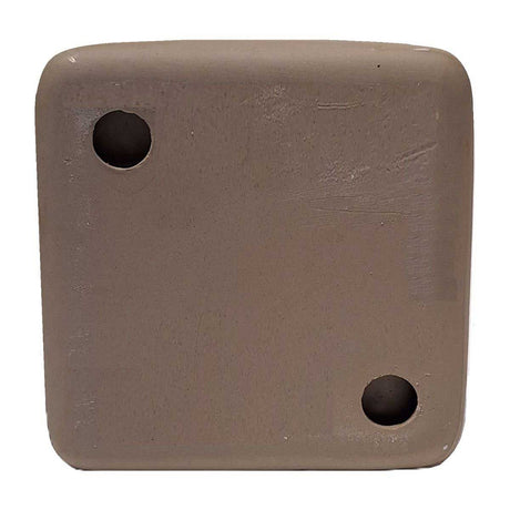 SereneDrains Porcelain Recessed Soap Dish White Glossy 6x6