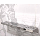 SereneDrains Shower Shelf Stainless Steel - Traditional Square - Polished