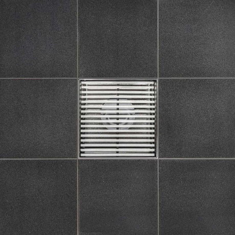 SereneDrains Square Shower Drain Linear Wedge 4
