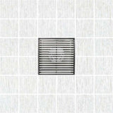 SereneDrains Square Shower Drain Linear Wedge 4