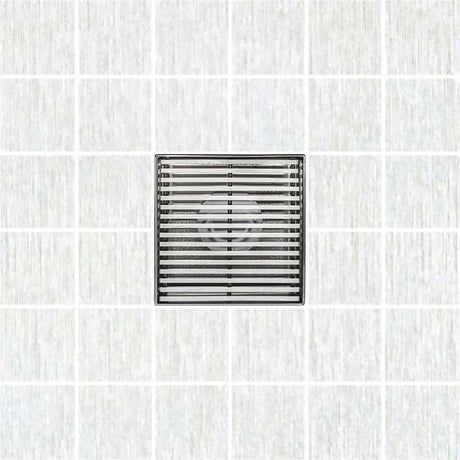 SereneDrains Square Shower Drain Linear Wedge 4