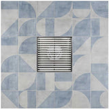 SereneDrains Square Shower Drain Linear Wedge 4