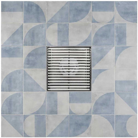 SereneDrains Square Shower Drain Linear Wedge 4