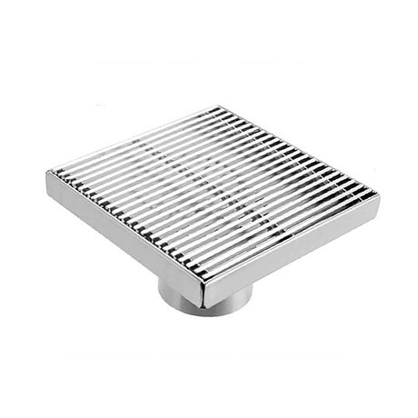 SereneDrains Square Shower Drain Linear Wedge 4