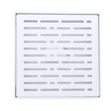 SereneDrains Square Shower Drain Broken Lane Matte White 6