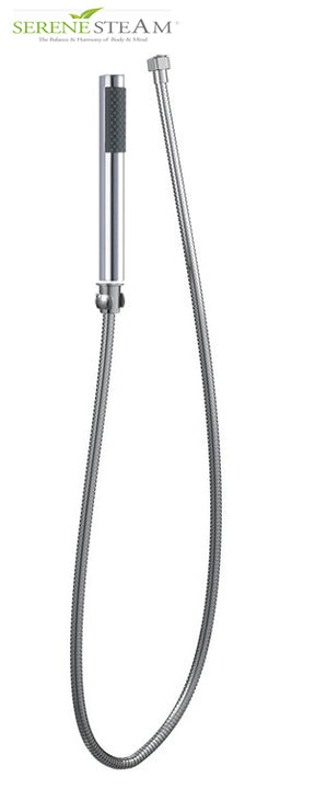 Hand Held Shower Head Stainless Steel by Serene Steam