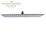 Ultra-Thin Square Rain Shower Head 10 inch by Serene Steam