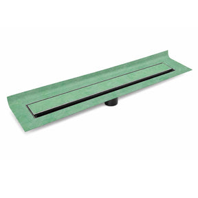 SereneDrains waterproof linear shower drain with tile-ready cover