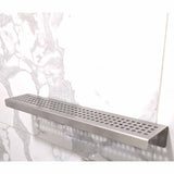 Serene Brushed Rectangle stainless steel Traditional Square shower shelf