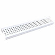 Serene Rectangle stainless steel shower shelf Traditional Square in Matte White