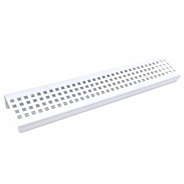 Serene Rectangle stainless steel shower shelf Traditional Square in Matte White