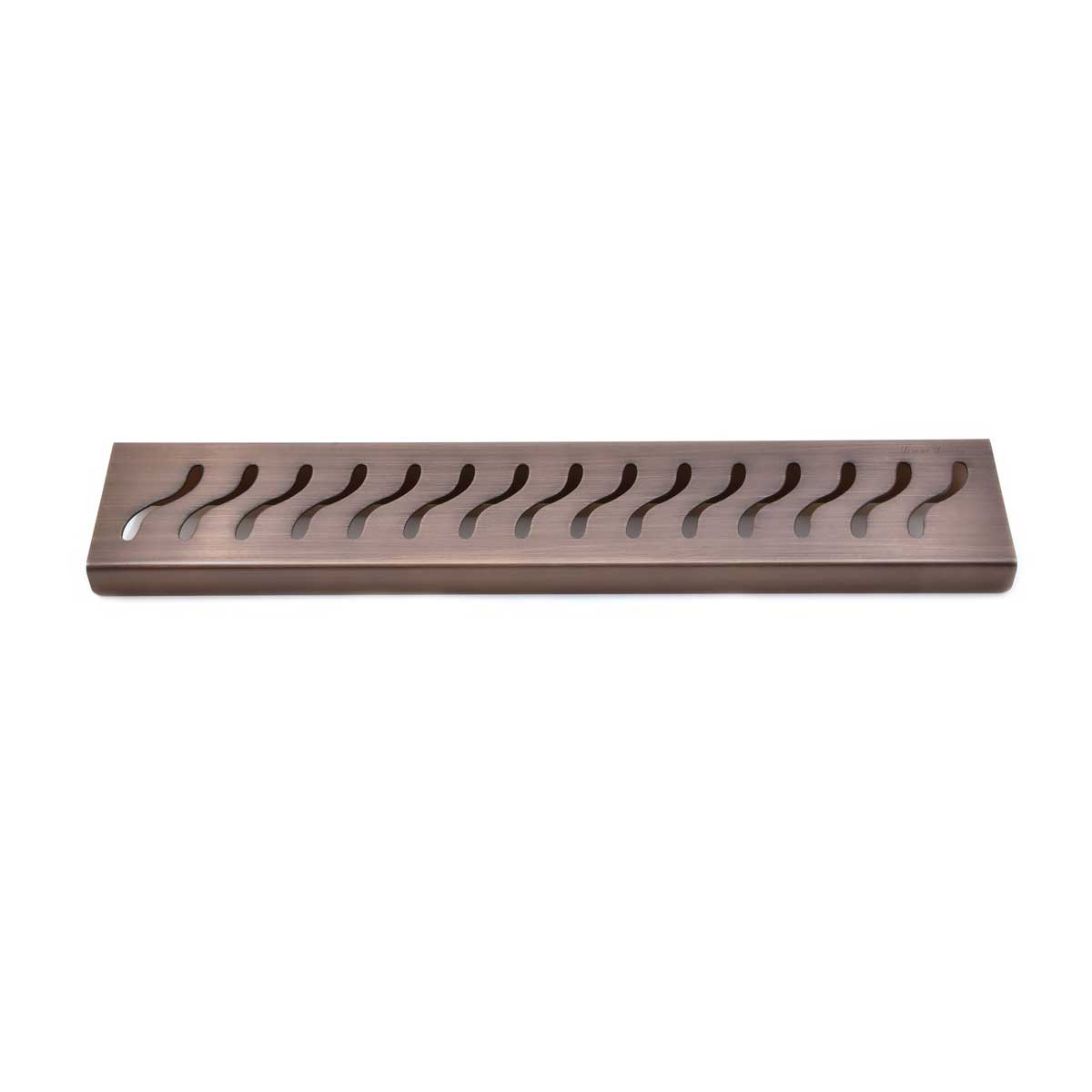 SereneDrains Bronze stainless steel shower shelf for modern bathroom