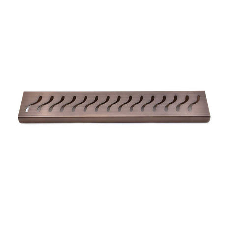 SereneDrains Bronze stainless steel shower shelf for modern bathroom