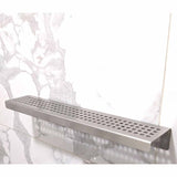 SereneDrains Shower Shelf Stainless Steel Traditional Square - Brushed Stainless