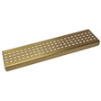 Serene Rectangle Shelf Stainless Steel Traditional Square - Satin Gold
