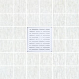 SereneDrains Square Shower Drain Kit with Base - Broken Lane - Matte White - 6 Inch