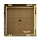 SereneDrains Square Shower Drain Tile Insert Satin Gold 5 Inch