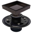 5 inch square tile insert shower drain kit in Oil Rubbed Bronze with ABS drain