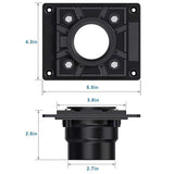 SereneDrains Square PVC 2 Inch Shower Drain Base for Linear Square Shower Drains