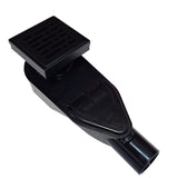 SereneDrains ABS Horizontal Side Discharge Outlet Low Profile Shower Drain Assembly Reducer PVC Base Pipe Fitting P Trap