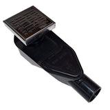SereneDrains ABS Horizontal Side Discharge Outlet Low Profile Shower Drain Assembly Reducer PVC Base Pipe Fitting P Trap