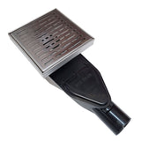 SereneDrains ABS Horizontal Side Discharge Outlet Low Profile Shower Drain Assembly Reducer PVC Base Pipe Fitting P Trap