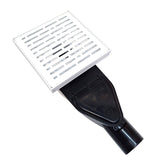SereneDrains ABS Horizontal Side Discharge Outlet Low Profile Shower Drain Assembly Reducer PVC Base Pipe Fitting P Trap