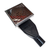 SereneDrains ABS Horizontal Side Discharge Outlet Low Profile Shower Drain Assembly Reducer PVC Base Pipe Fitting P Trap