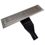 SereneDrains ABS Horizontal Side Discharge Outlet Low Profile Shower Drain Assembly Reducer PVC Base Pipe Fitting P Trap