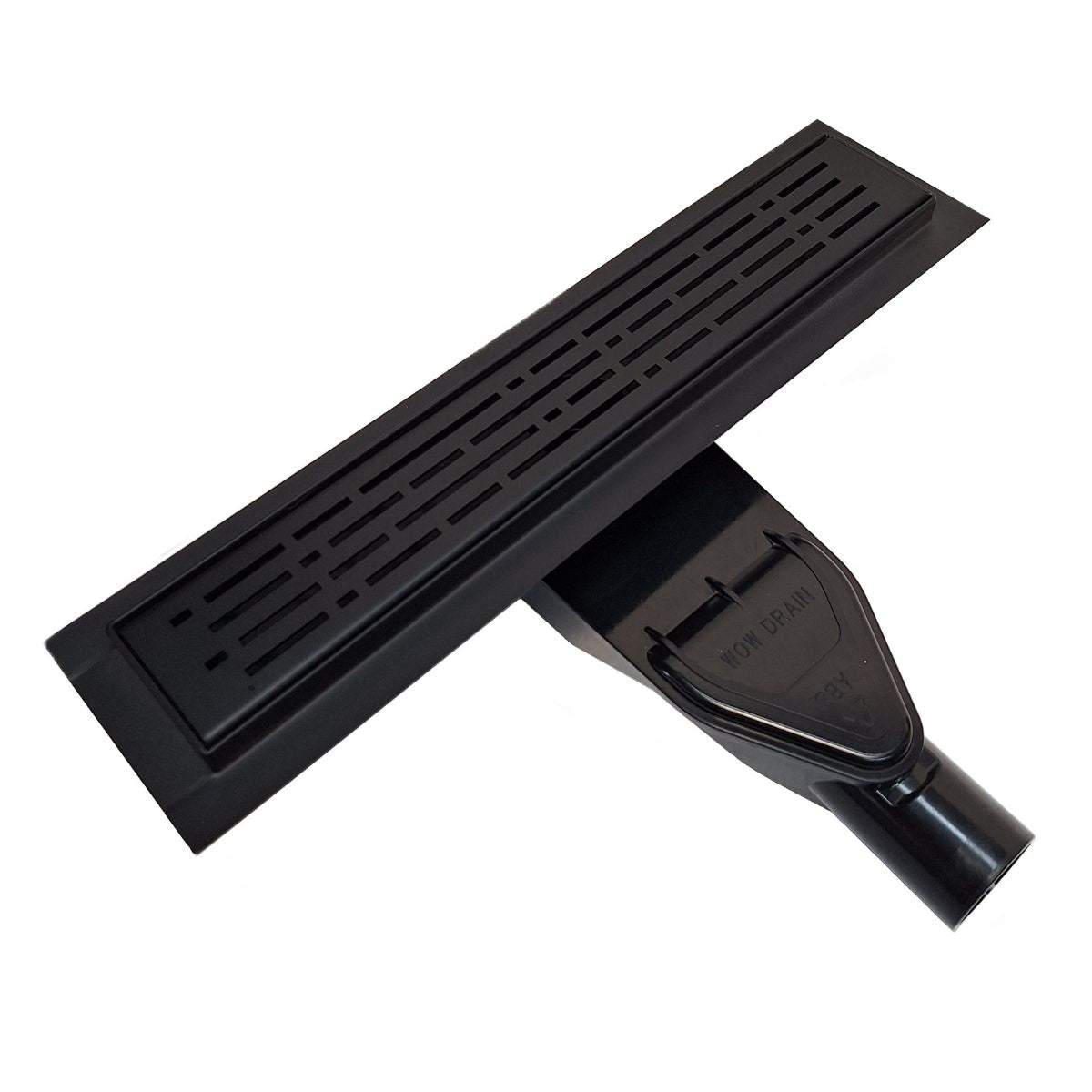 SereneDrains ABS Horizontal Side Discharge Outlet Low Profile Shower Drain Assembly Reducer PVC Base Pipe Fitting P Trap