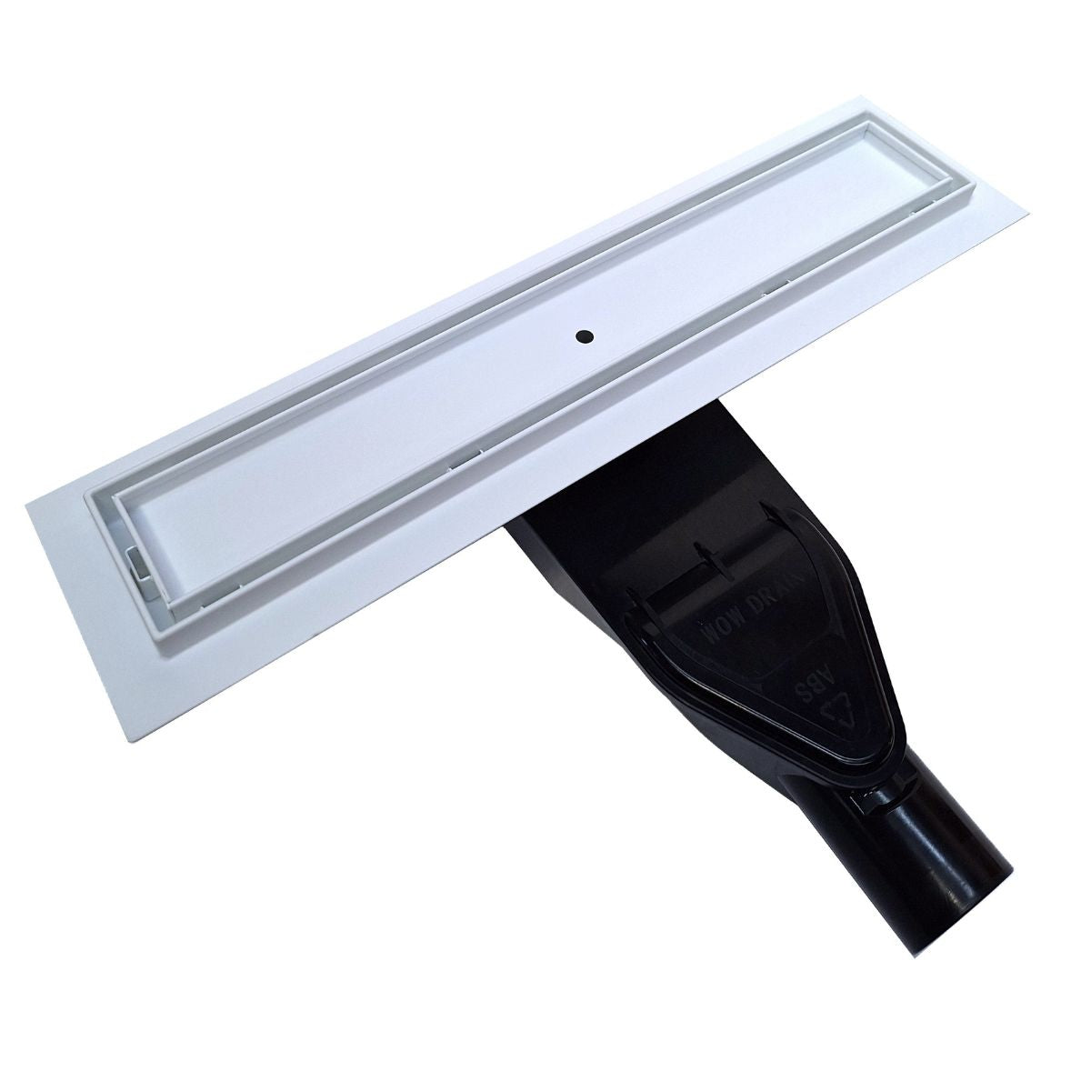 SereneDrains ABS Horizontal Side Discharge Outlet Low Profile Shower Drain Assembly Reducer PVC Base Pipe Fitting P Trap