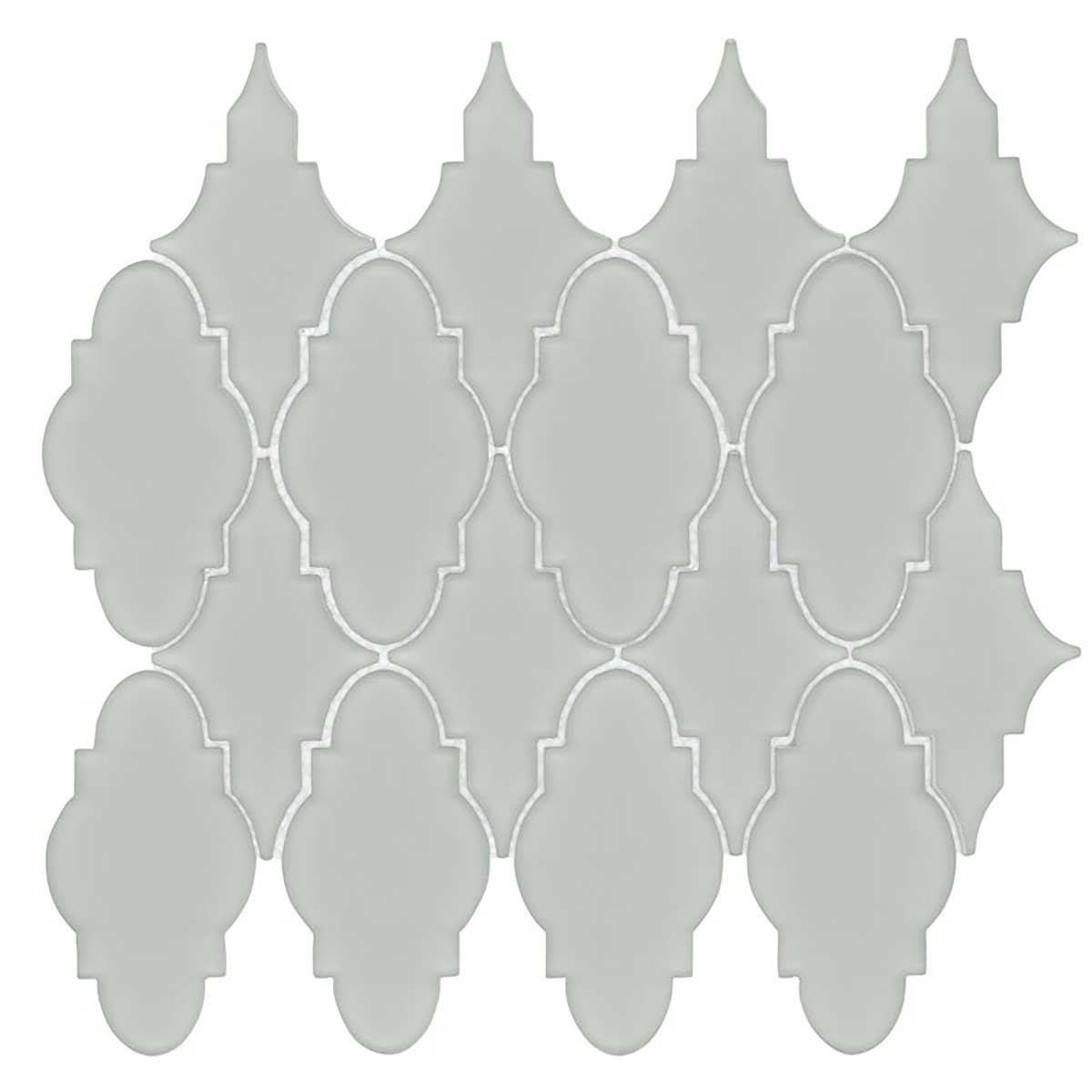 Simpson Desert Trellis Urban Mist matte glass mosaic tile sheet