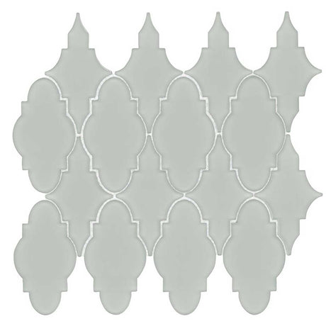 Simpson Desert Trellis Urban Mist matte glass mosaic tile sheet