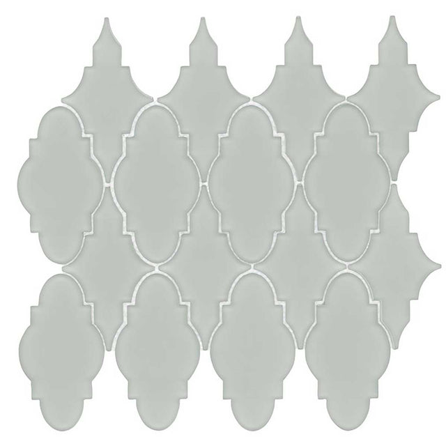 Simpson Desert Trellis Urban Mist matte glass mosaic tile sheet