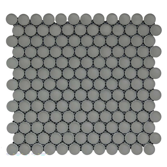 Simpson Desert Dots Doe Skin matte mosaic tile on sheet