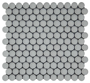 Simpson Desert Dots Urban Mist matte mosaic tile on sheet