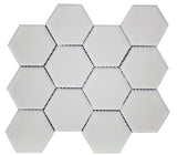Simpson Desert Hexagon Glass Tile - Alabastro Matte