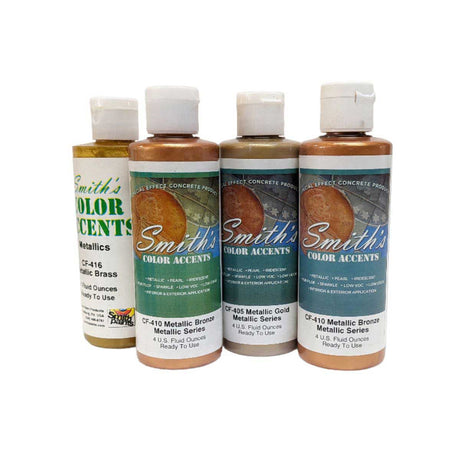 Smith's Paint Concrete Metallic stain 4 oz Metallic Cement
