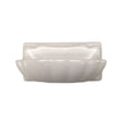 Matte White porcelain soap dish with a clean built-in design for bathroom storage.