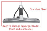 Telescopic Squeegee Wand 4-Jet adjustable handle